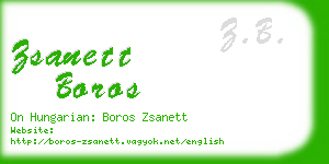 zsanett boros business card